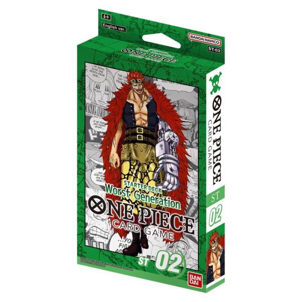 One Piece TCG Card Game ST02 EN - Worst Generation - Starter Deck