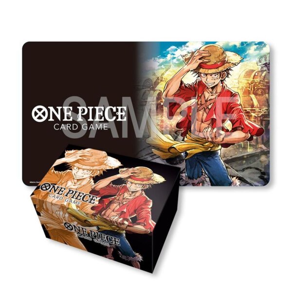 One Piece Card Game - Playmat and Storage Box Set - Monkey D. Luffy