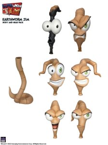 Earthworm Jim Zubehör-Set Wave 1: Worm Body &...