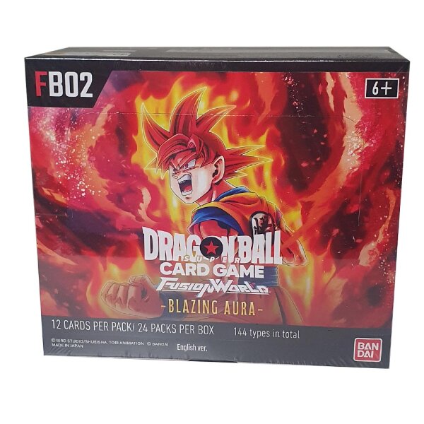 Dragon Ball Super TCG Fusion World - FB02 Blazing Aura - Englisch - Booster Display Card Game
