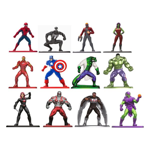 Marvel Nano Metalfigs Diecast Minifiguren 4 cm Sortiment Wave 1 (24)