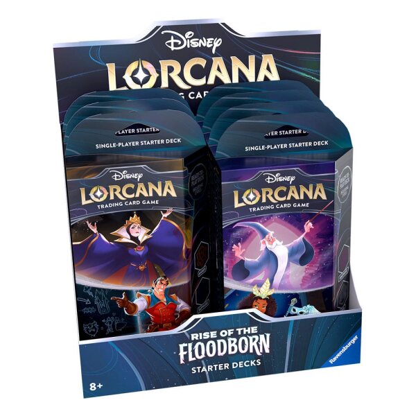 Disney Lorcana TCG Rise of the Floodborn Starter Decks Display (8) EN
