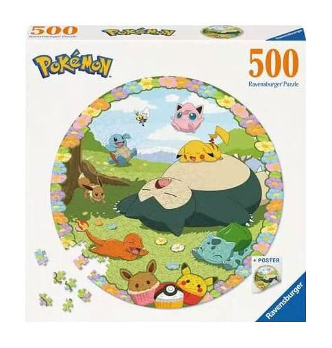 Pokemon Rund-Puzzle Blumige Pokemon (500 Teile)