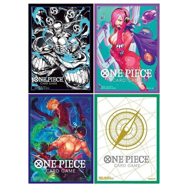One Piece Card Game - Official Sleeve 5 Assorted 4 Artworks Bundle