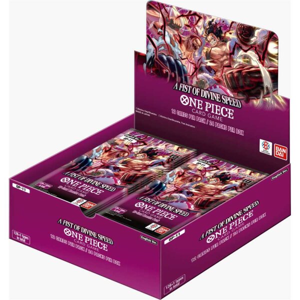 One Piece TCG Card Game OP11 - A Fist of Divine Speed - Booster Display EN