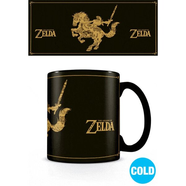 Legend of Zelda Tasse mit Thermoeffekt Map