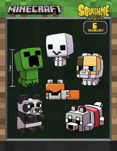 Minecraft Squishme Anti-Stress-Figuren 7 cm Serie 5...