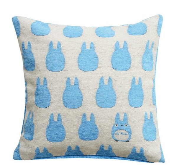 Mein Nachbar Totoro Kissen Totoro Silhouette Blue 45 x 45 cm