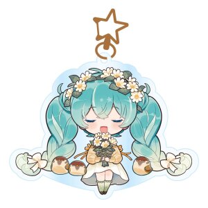 Hatsune Miku Acryl Schlüsselanhänger Kawaii...