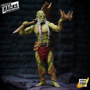 Vitruvian H.A.C.K.S. Actionfigur Mighty Orc Sovran BurZagi