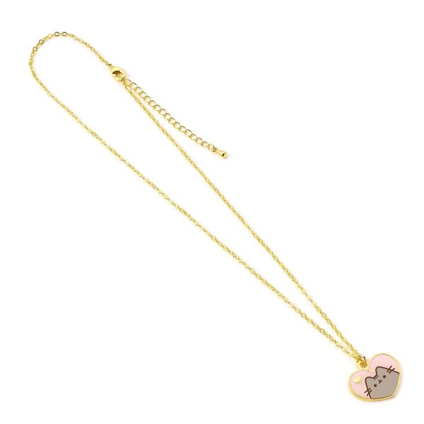Pusheen Halskette & Anhänger Pink and Gold Heart