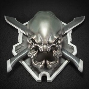 Halo Wand-Skulptur Legendary Icon Grunt Edition 25 x 28 cm