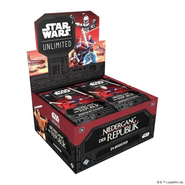 Star Wars: Unlimited - Niedergang der Republik Booster Display - DE