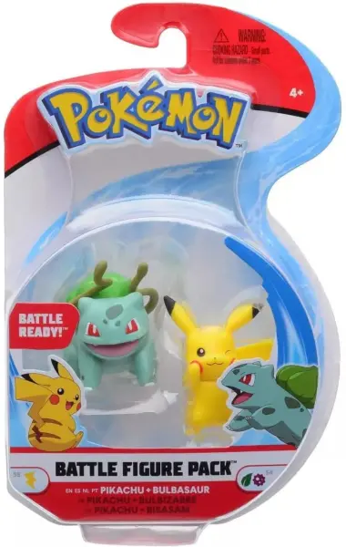 Pokemon Battle Figuren Wave 9 - Pikachu & Bisasam 5 - 8 cm