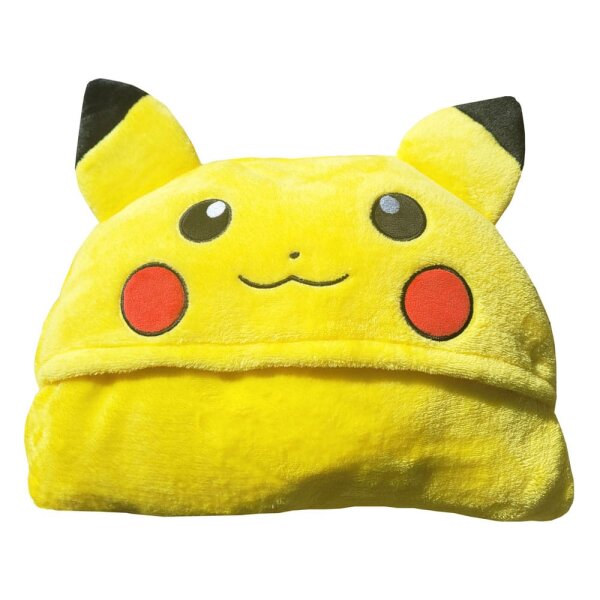 Pokemon Coral Decke mit Mütze Pikachu 120 x 150 cm