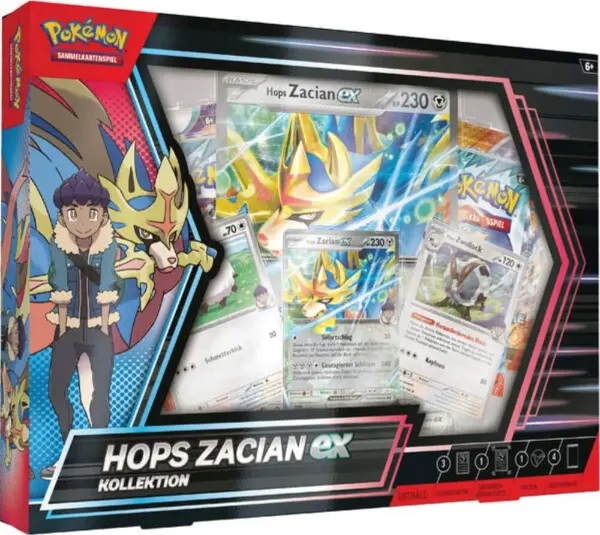 Pokemon TCG Hops Zacian EX Box März 2025 - deutsch