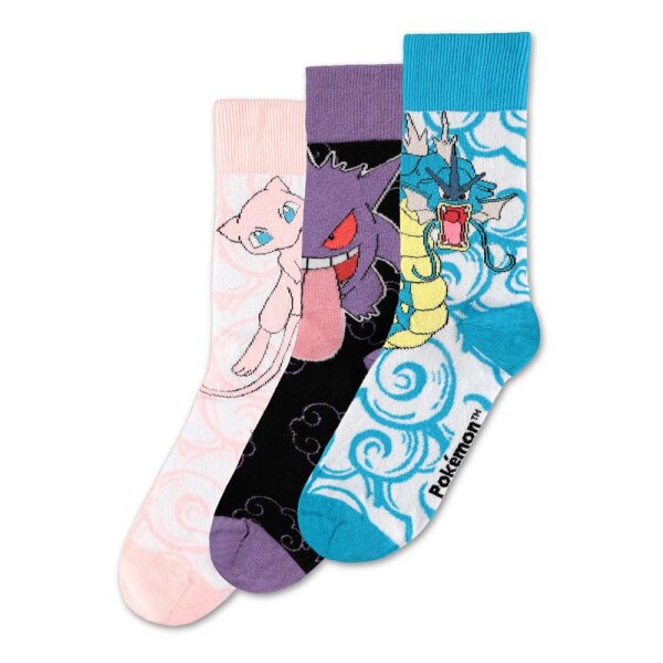 Pokemon Socken 3er-Pack Crew 39-42