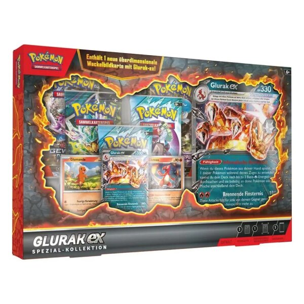 Pokemon TCG Karmesin & Purpur - Glurak-EX Spezial-Kollektion 2025 - deutsch