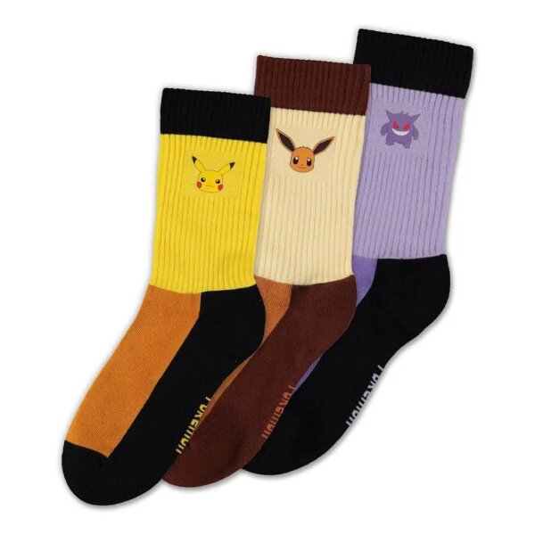 Pokemon Socken 3er-Pack Starter Pokemon 43-46