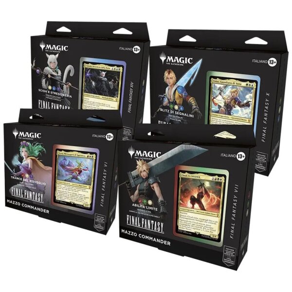 Magic the Gathering Final Fantasy Commander-Decks Display (4) italienisch