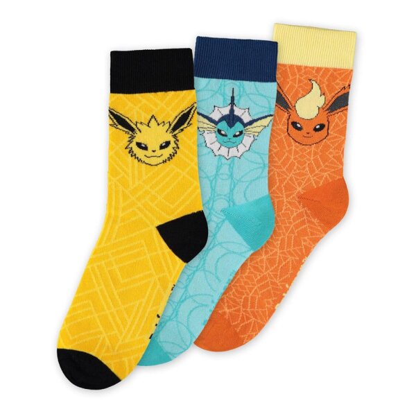 Pokemon Socken 3er-Pack Evoli Evolution 35-38