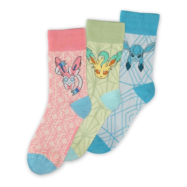 Pokemon Socken 3er-Pack Evoli Evolution 3.0 39-42