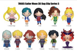 Sailor Moon 3D PVC-Taschenanhänger Series 5 Display...