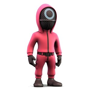 Squid Game Minix Figur Masked Circle Guard 12 cm