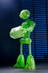 Teenage Mutant Ninja Turtles (Mirage Comics) Actionfigur Transmat Fugitoid GID 18 cm