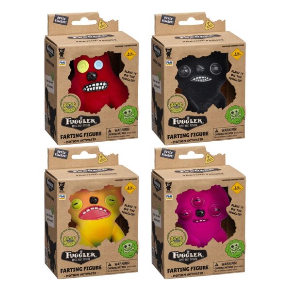 Fuggler: Farting Figures Pupsende Figuren Window Box Sortiment (12)