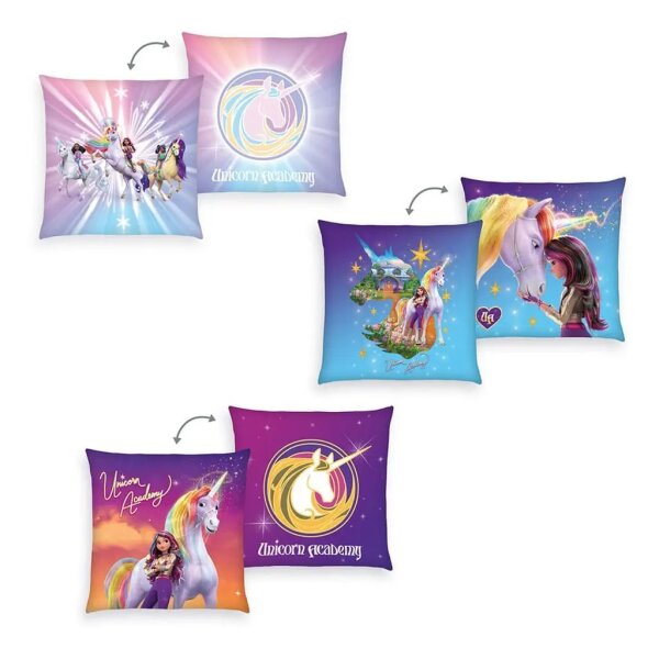 Unicorn Academy Dekokissen Magic 40 x 40 cm Sortiment (15)