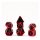 FanRoll Würfel Set Red with Black Enamel (7)