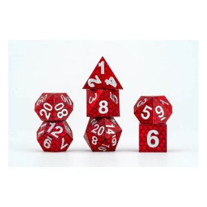 Dragon Storm Sharp Edge Silicone Würfel Set Red...