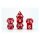Dragon Storm Sharp Edge Silicone Würfel Set Red Dragon Scales (7)