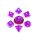 FanRoll Mini Würfel Set Stardust Purple (7)