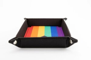 FanRoll Faltbarer Würfelteller Pride Rainbow Flag