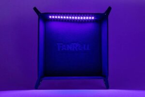 FanRoll Shadowlight Faltbarer Blacklight Würfelteller Black