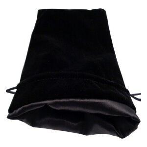FanRoll Würfelbeutel Velvet Black with Black Satin...