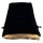 FanRoll Würfelbeutel Velvet Black with Gold Satin Small