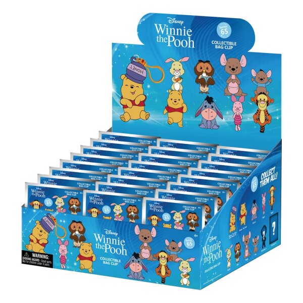 Winnie Puuh 3D PVC-Taschenanhänger Series 2 Display (24)