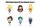 Sailor Moon Magnete blind pack Series 1 Display (12)