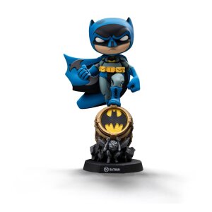 Batman Mini Co. PVC Figur Batman on Bat-Signal (Blue...
