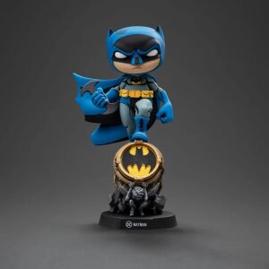 Batman Mini Co. PVC Figur Batman on Bat-Signal (Blue...