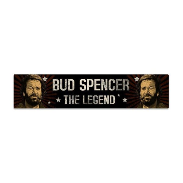 Bud Spencer Blechschild mit Magnet The Legend 16 x 3,5 cm