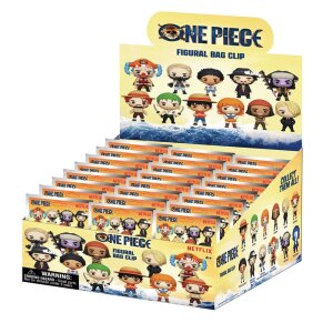 One Piece 3D PVC-Taschenanhänger Netflix Series 1 Display (24)