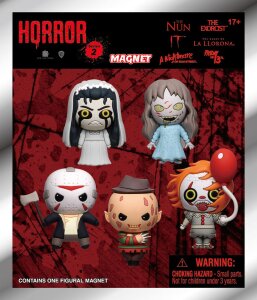 Warner Brother Horror Magnete blind pack Series 2 Display...