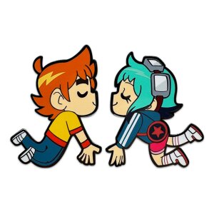 Scott Pilgrim Ansteck-Pin Scott & Ramona Kissing 5 cm