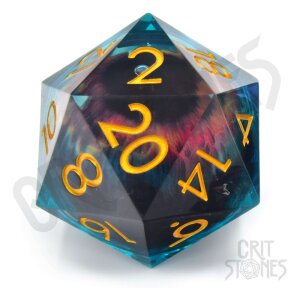CritStones Liquid Core Würfel D20 Eye of the Oracle...