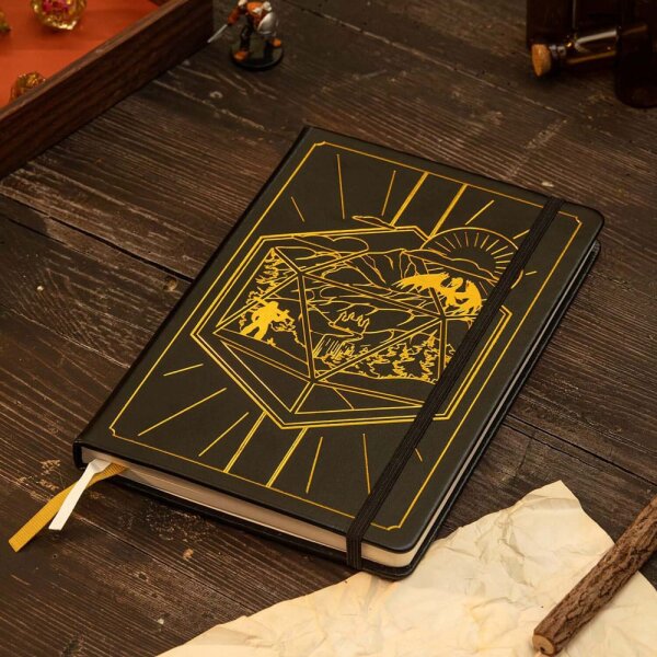 Dungeons & Dragons RPG Journal 5e Black
