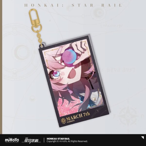Honkai: Star Rail Countdown Departure Series Acryl Schlüsselanhänger March 7th Glitter 9 cm